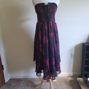 Torrid strapless floral dress